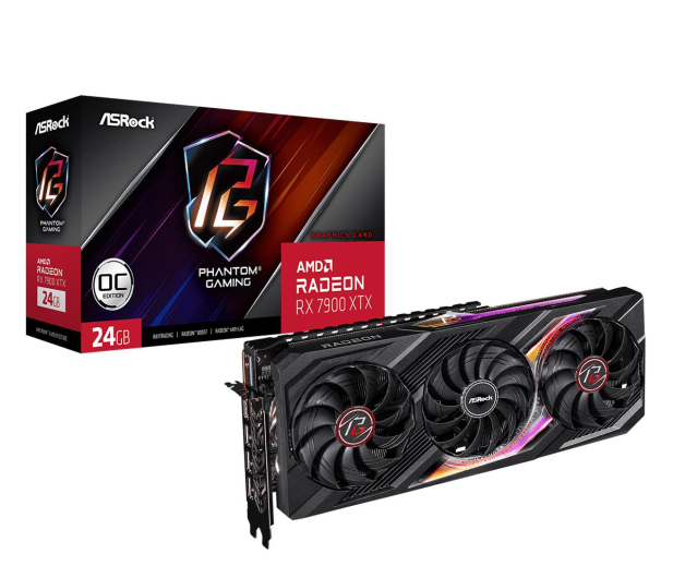 ASRock Radeon RX 7900 XTX Phantom Gaming OC 24GB GDDR6